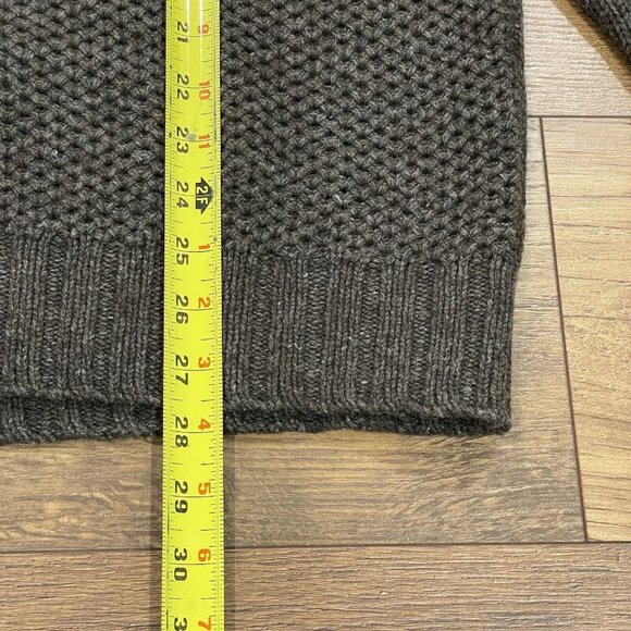 Tommy Bahama Sweater Mens XL Brown LambsWool Blend‎ Mock Neck Button Pullover - Picture 12 of 13